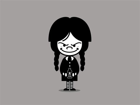 Wednesday Addams by Michelle Lana on Dribbble