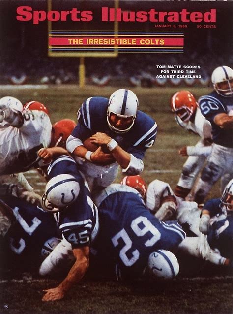 Baltimore Colts Tom Matte, 1969 Nfl Championship Sports Illustrated ...