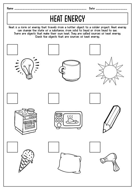 19 Types Of Energy Transfer Worksheet | Energy transfer, Science ...