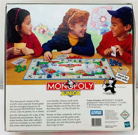 Monopoly Junior Game - 1996 - Parker Brothers - Great Condition | Mandi's Attic Toys