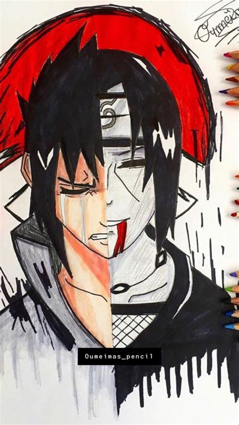 Sasuke and itachi drawing | Naruto painting, Naruto sketch drawing ...