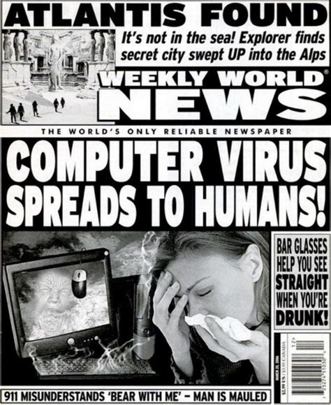 Weekly World News | Funny headlines, Funny vintage ads, New world