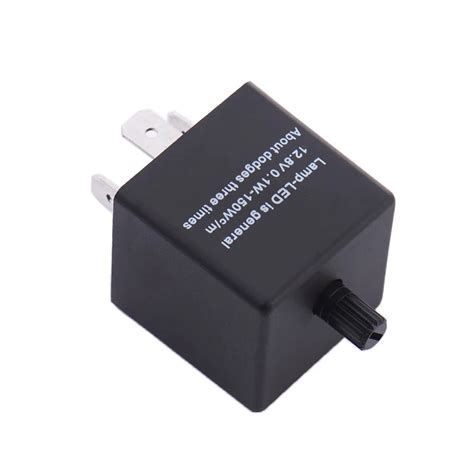 12V Car Electronic Flasher Relay LED ABS Flasher Turn Signal Flasher ...