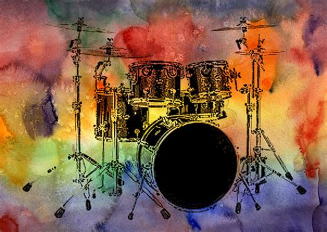 Psychedelic Drum Set Photograph by Athena Mckinzie - Fine Art America