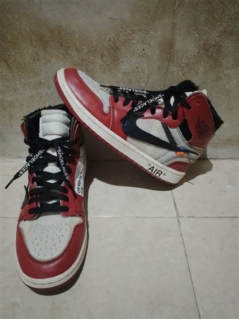 Nike Air Jordan 1 Chicago Off White, Men's Fashion, Men's Footwear ...