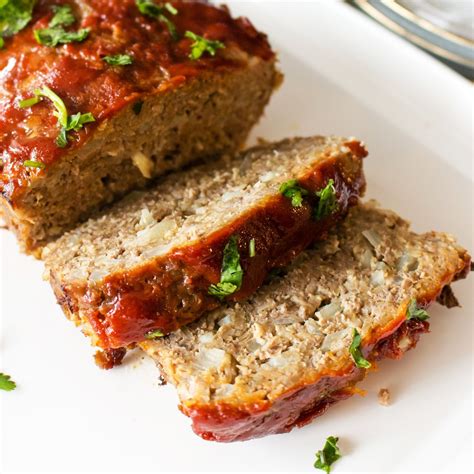 Classic Meatloaf With Oatmeal Recipe- The Bossy Kitchen