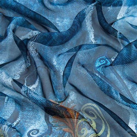 Blue silk fabric texture stock illustration. Illustration of decorative ...