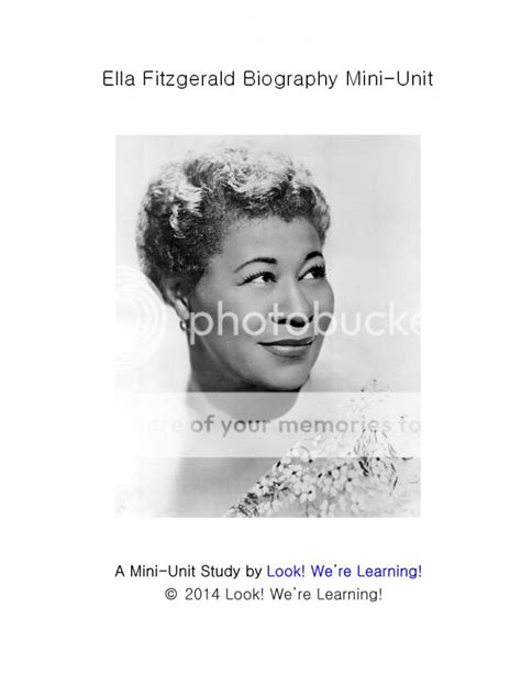 Ella Fitzgerald Biography Mini-Unit - Look! We're Learning!