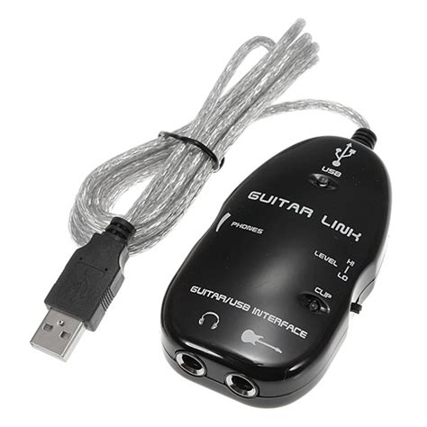 USB Guitar to Laptop PC MAC Interface Audio Link Cable Lead Playback Recording Audew | Lazada PH