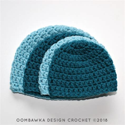 Simple Double Crochet Hat Pattern. • Oombawka Design Crochet