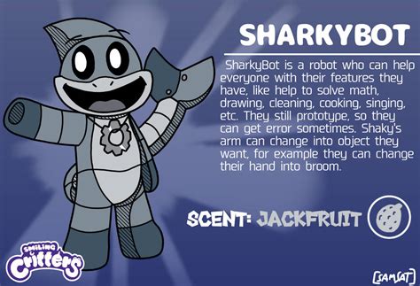 [Smiling Critters OC] SharkyBot by samsat1108 on DeviantArt