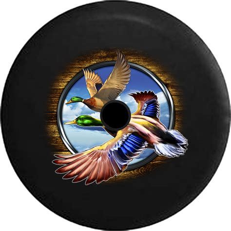 Tire Cover PRO | Mallard Duck Hunting Wooden Frame RV Camper Spare Tire ...