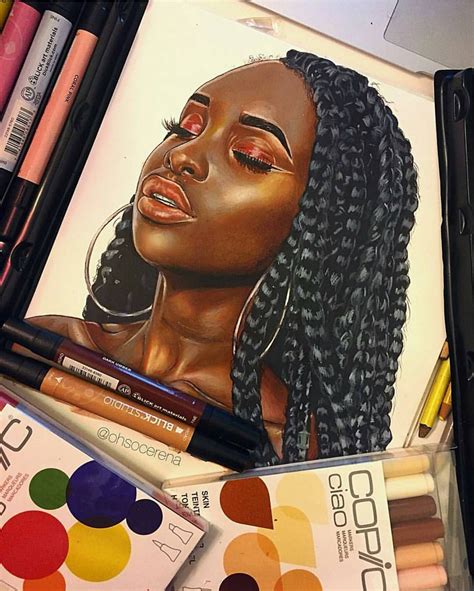 Pin by Chloe Dutton on Beauty | Afro art, Copic art, Copic marker art