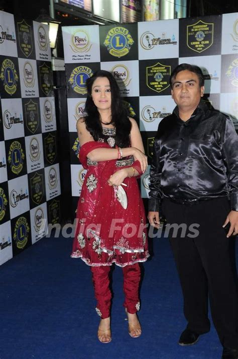 Dilip Joshi and Disha Wakani at 17th Lions Gold Awards Media