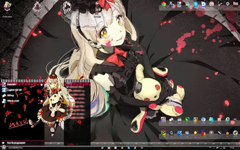 Mayu Vocaloid Theme Windowsw 7 | Anime Theme Windows 7 Skins