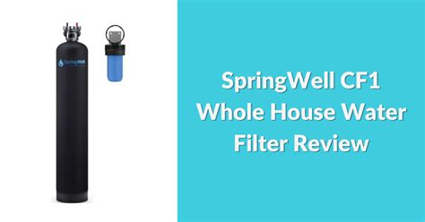 SpringWell CF1 Whole House Water Filter Review 2023