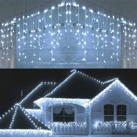 Juego Luces Navidad Cascada 200 Led 5 Mts Blanco Calido | Cuotas sin interés