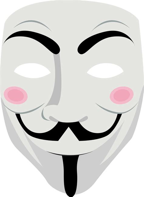 Anonymous mask, illustration, vector on white background. 16344730 Vector Art at Vecteezy