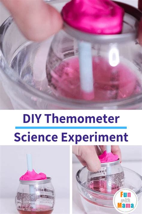 Homemade Thermometer Science Experiment - Making a DIY STEM Thermometer | Science experiments ...