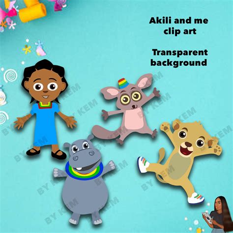 Akili and Me Clip Art Cut Outs Transparent Background - Etsy Australia