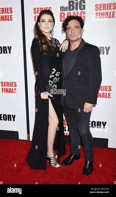 Johnny Galecki and Alaina Meyer attending the Big Bang Theory Series ...