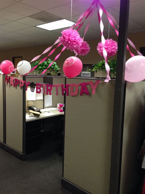 My birthday cubicle!!! … | Cubicle birthday decorations, Office ...