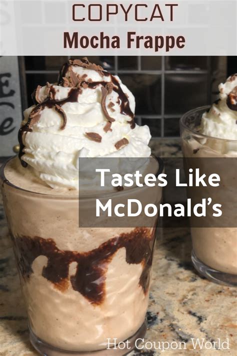 Copycat Mocha Frappe Recipe (Copycat McDonald's Frappe)