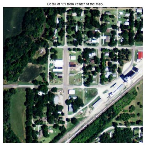 Aerial Photography Map of Durham, KS Kansas