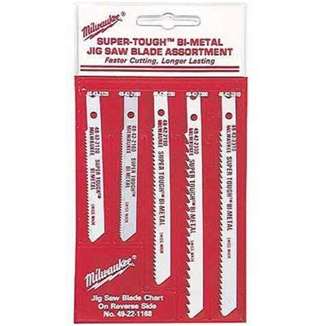 FREE SHIPPING — Milwaukee 5-Pk. Assorted Jig Saw Blades — 4in., Model# 49-22-1168 | Northern ...