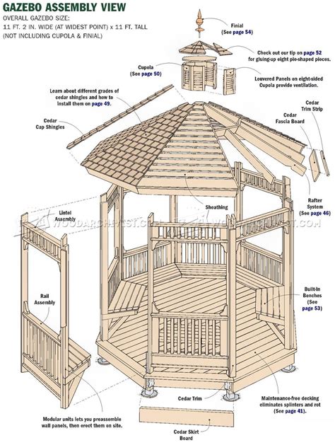 Garden Gazebo Plans • WoodArchivist