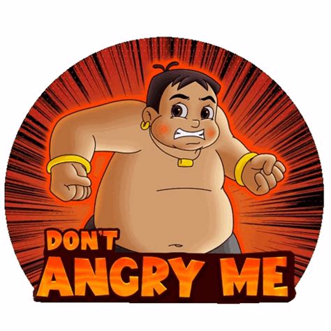 Don'T Angry Me Kalia Sticker - Don't angry me Kalia Chhota bheem - Discover & Share GIFs