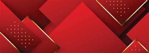 Red and Gold Rectangle Long Banner Design 2282929 Vector Art at Vecteezy