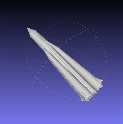 Sputnik Launcher Rocket Printable Model 3D model 3D printable | CGTrader