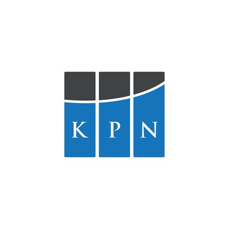 KPN letter logo design on WHITE background. KPN creative initials letter logo concept. KPN ...