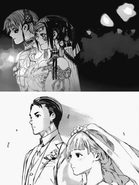 Kaneki x Touka && Takeomi x Yoriko wedding