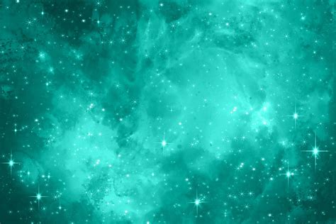 Turquoise Galaxy Space Background Illustration par Rizu Designs · Creative Fabrica