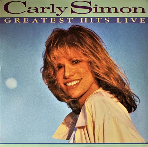 Carly Simon – Greatest Hits Live (1988, Carrollton Pressing, Vinyl ...