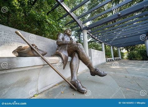 Washington, DC - August 6, 2019:Wide Angle View of George Mason ...