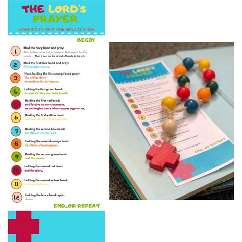 8 Best Images of Printable Lord's Prayer Craft - Printable Lord's ...