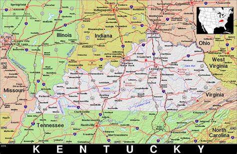 KY · Kentucky · Public Domain maps by PAT, the free, open source ...