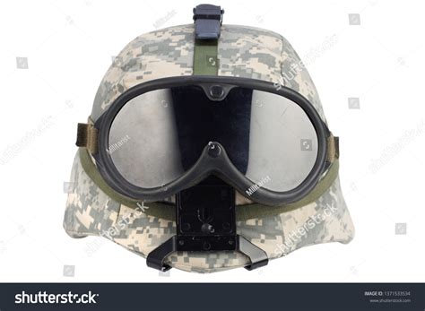 Us Army Kevlar Helmet Goggles Isolated Stock Photo 1371533534 | Shutterstock