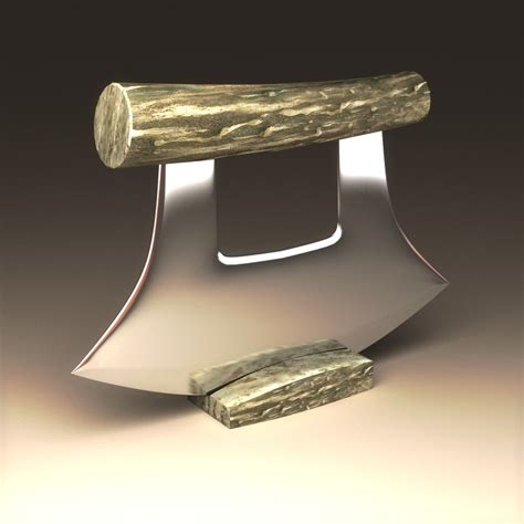 3d model of ulu knife eskimo