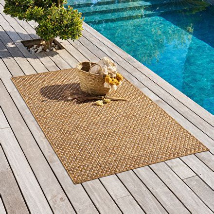 Outdoor carpet LUKA Natural effect Hespéride | Warm up the ambience of your balcony or terrace ...