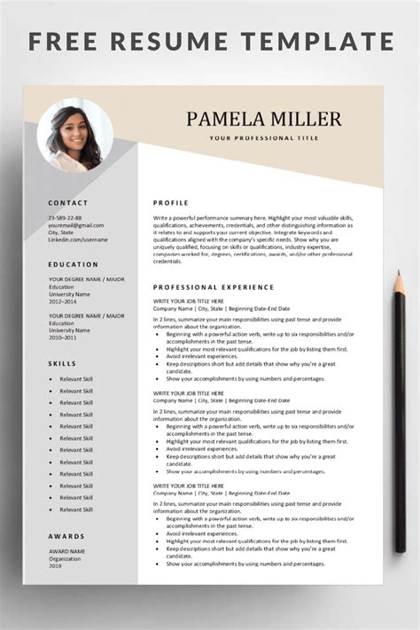 Microsoft word cv template download - memooke