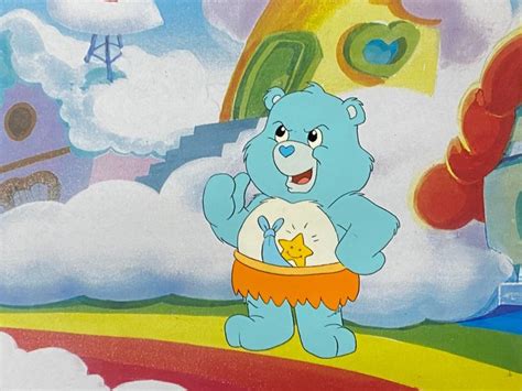 Care Bears (TV series, 1985) - 1 Original Animation Cel, with printed background - Catawiki