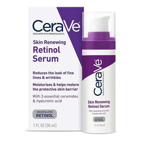 เซราวี CeraVe Skin Renewing Retinol Serum 30ml ลดรอยดำ ความหมองคล้ำ และริ้วรอย เป็นการรักษาสิว ...