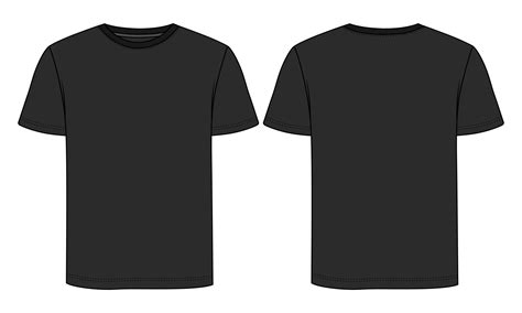 Black T Shirt Mock Up Vector Art, Icons, and Graphics for Free Download