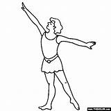 Ballet Dancers Coloring Page sketch template