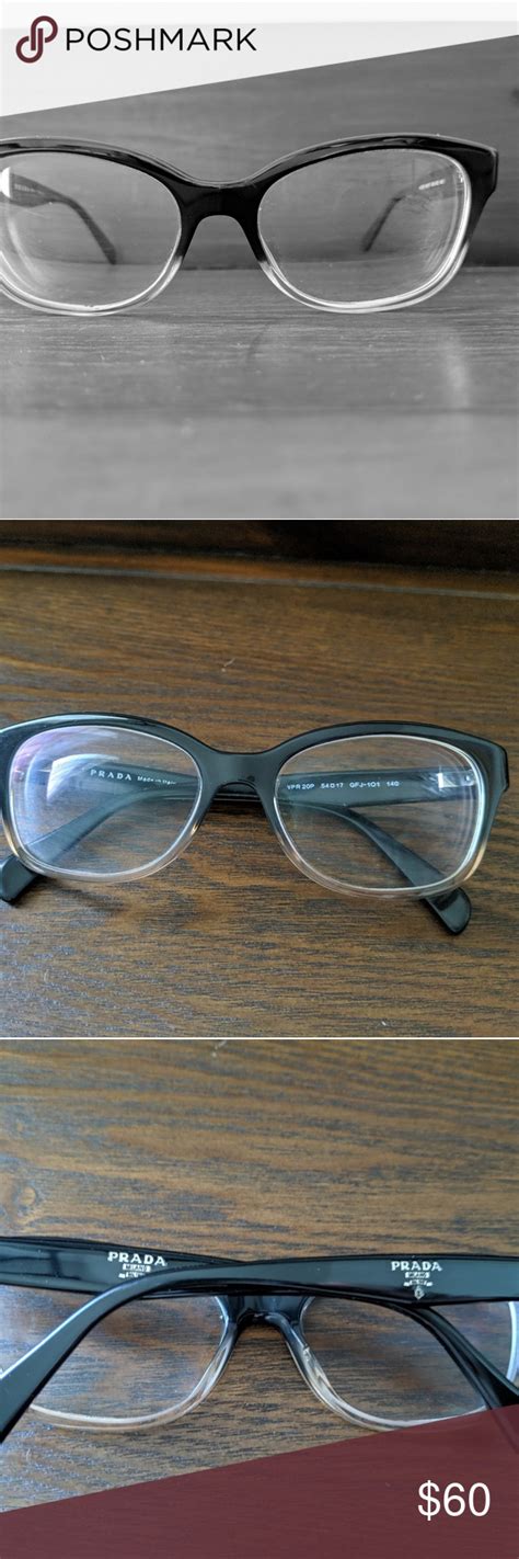 Prada Eyeglasses black and clear | Prada eyeglasses, Prada, Eyeglasses