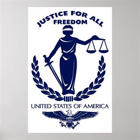 Justice For All Posters | Zazzle